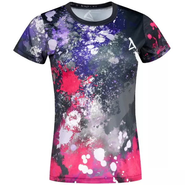  Hochwertiges Funktions-T-Shirt für Damen ALTISPORT VOJ/ALW055TR01 SCHWARZ ROSA 