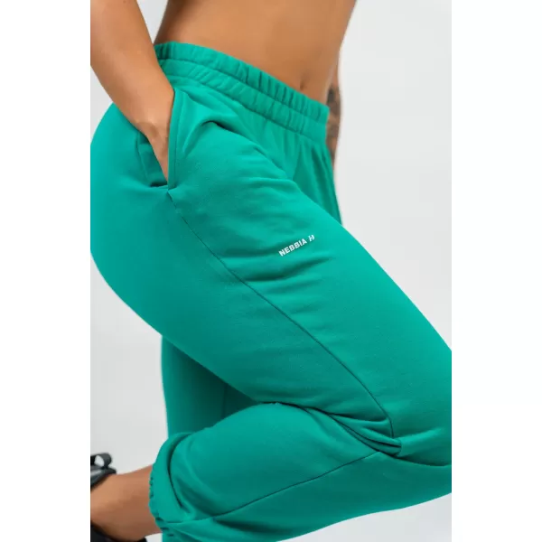  Sportliche, lockere Jogginghose GYM TIME 281 GREEN Nebbia 