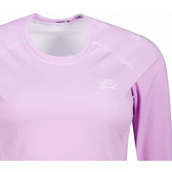  Frauen funktionales t -Shirt mit langen Ärmeln Premium ALTISPORT VOJ/ALW109TR03 LILA 