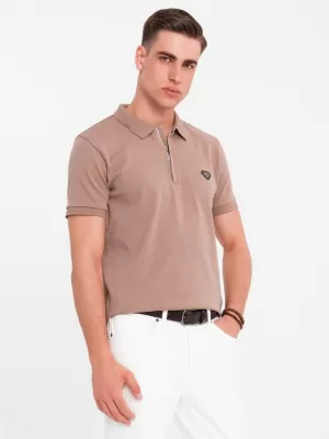 Herren t -Shirt OMBRE OM-POSS-0148 HELLBRAUN