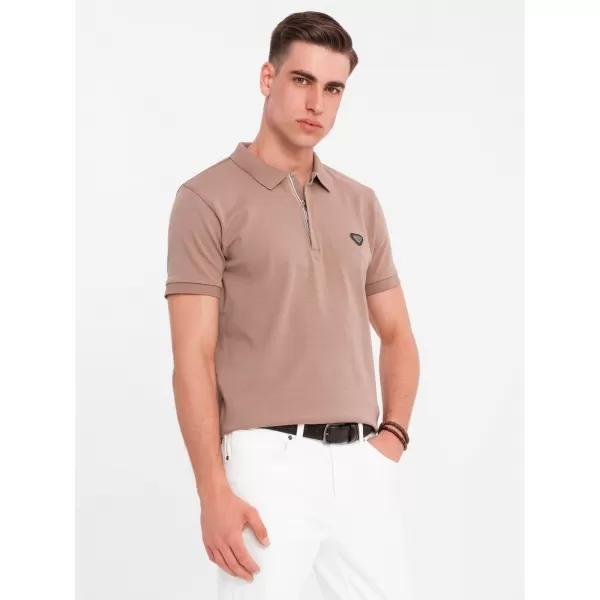  Herren t -Shirt OMBRE OM-POSS-0148 HELLBRAUN 