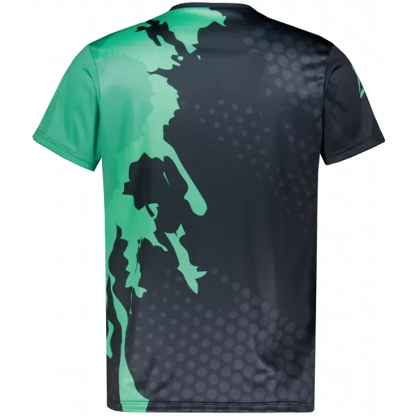  Männer funktionaler T -Shirt Premium ALTISPORT VOJ/ALM112TR01 SCHWARZ-TYRKYS 