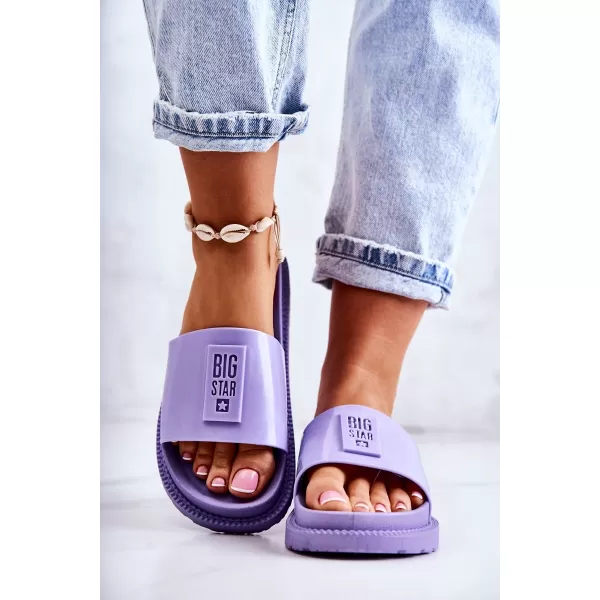  Modische Damenhausschuhe BIG STAR JJ274A304 LILA Big Star Shoes 