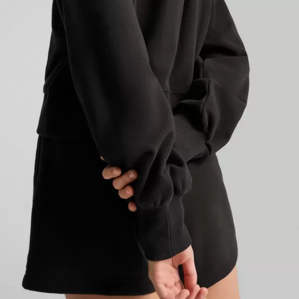  Damen Sweatshirt PUMA WARDROBE ESS RELAXED CROPPED HOODIE TR 629746-01 SCHWARZ 