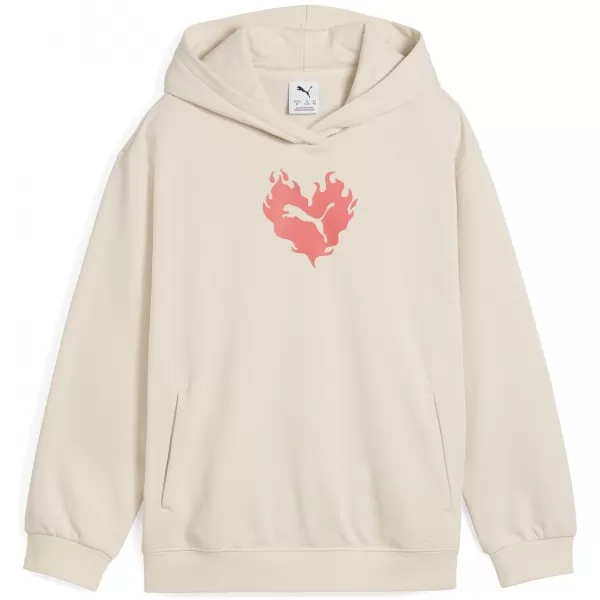 Baby Sweatshirt PUMA FLAMING LOVE HOODIE 685109_87 ALPINER SCHNEE 