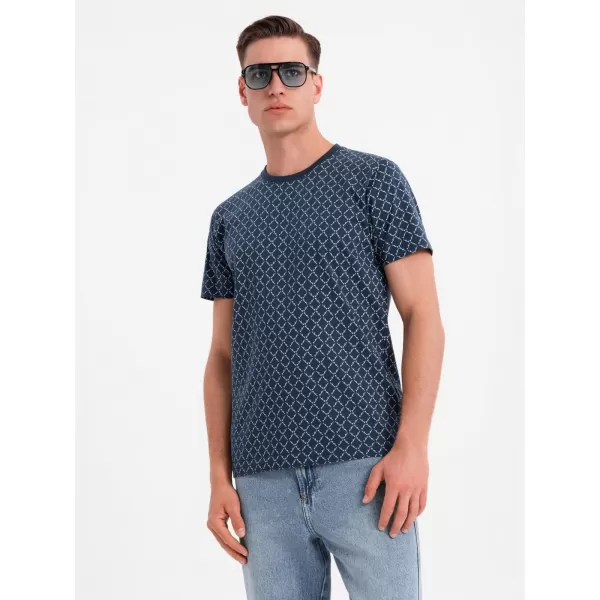 Hemd OMBRE OM-TSFP-0250 MARINEBLAU 