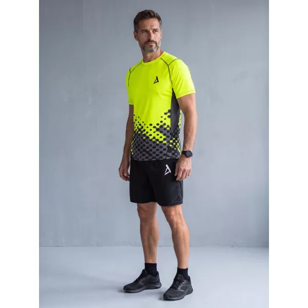  Funktionelle Kompression von Männern t -Shirt Premium ALTISPORT VOJ/ALM109TR04 FLUO GELB 
