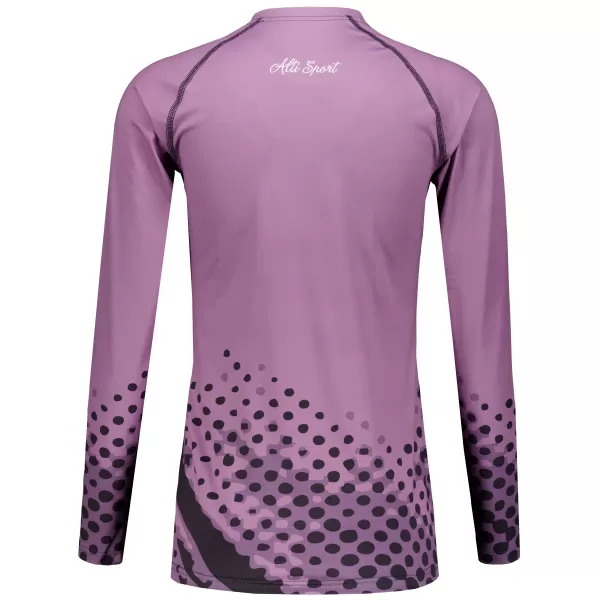  Frauen funktionales t -Shirt mit langen Ärmeln Premium ALTISPORT VOJ/ALW109TR03 LILA 