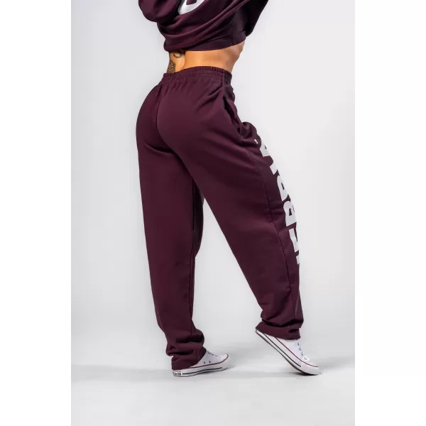  Lockere Baggy-Jogginghose BOYFRIEND STYLE 432 DUNKELROT Nebbia 