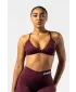 Sport-BH mit mittlerer Unterstützung TWIST-KNOT 423 DARK RED Nebbia
