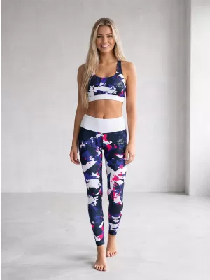 Frauenfunktional Sport Bra Premium ALTISPORT VOJ/ALW110POD01 VIOLETT -WEIß