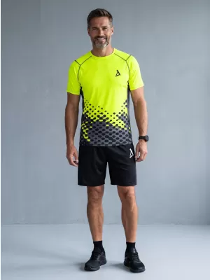 Funktionelle Kompression von Männern t -Shirt Premium ALTISPORT VOJ/ALM109TR04 FLUO GELB