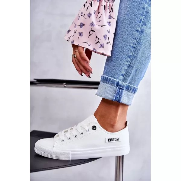  BIG STAR Damen-Sneaker KK274010 WEISS Big Star-Schuhe 