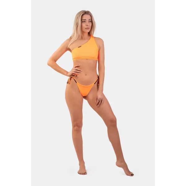 Orangefarbenes One-Shoulder-Bandeau-Bikinioberteil – Top 449 ORANGE Nebbia 