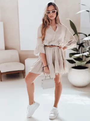 Kleid DSTREET LYVONNE EY2615 BEIGE