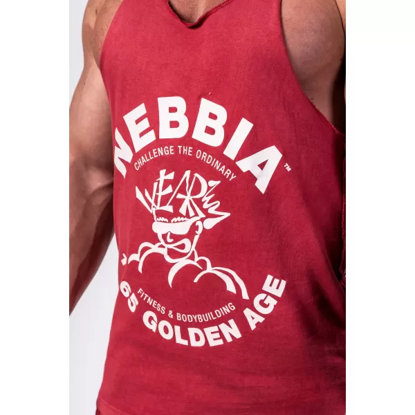  Gewaschener Muscle-Back-String GOLDEN AGE 791 RED Nebbia 